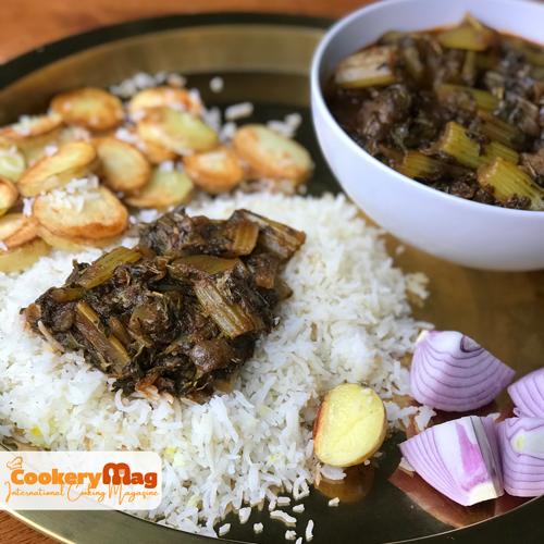 celery stew with tahdig