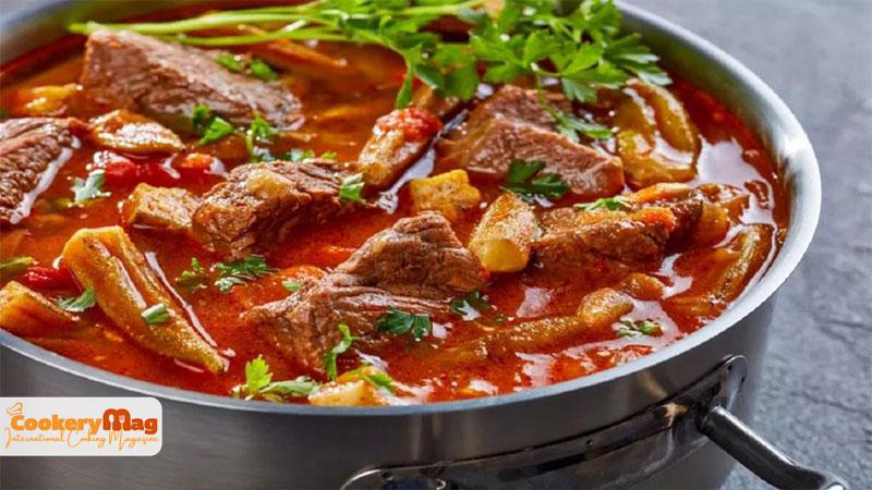 Persian bamieh stew