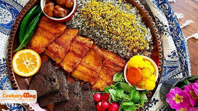 Rice With fresh herbs & fish
