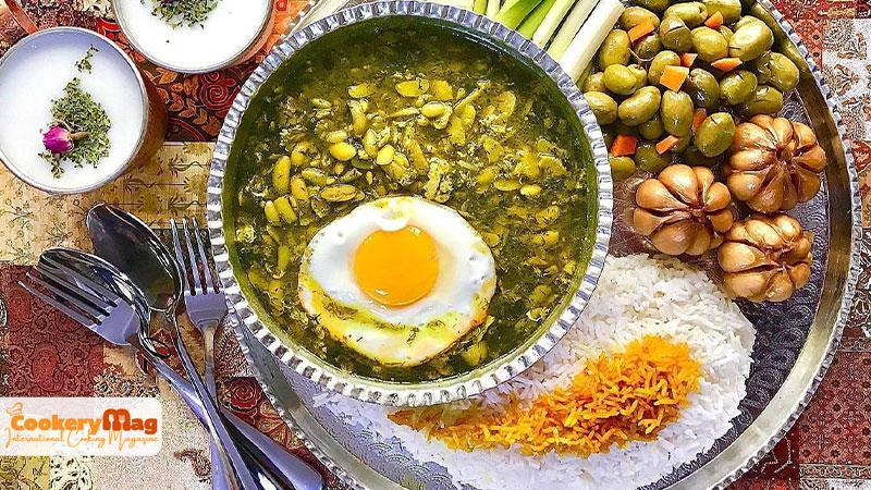 Baghali Ghatogh (Fava Bean Stew) OR (Persian beans and eggs stew)