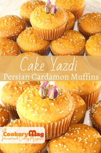 Cake Yazdi Persian Cardamom Muffins