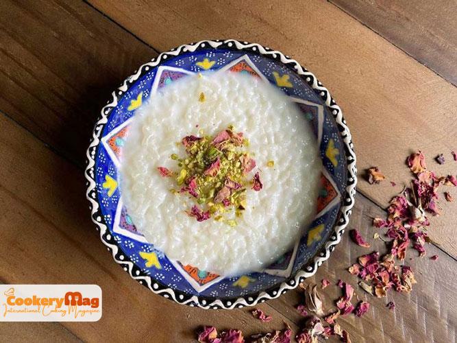 shir berenj traditional afghan pudding