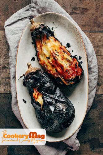 borani bademjan Fire Roasted Eggplant