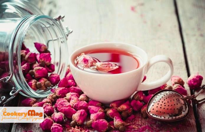 rose water in tea