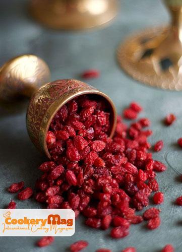 Barberries or Zereshk lavashak