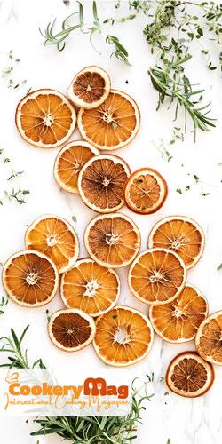 Dried orange Garnishes