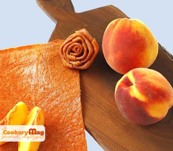 Peach lavashak persian fruit leather