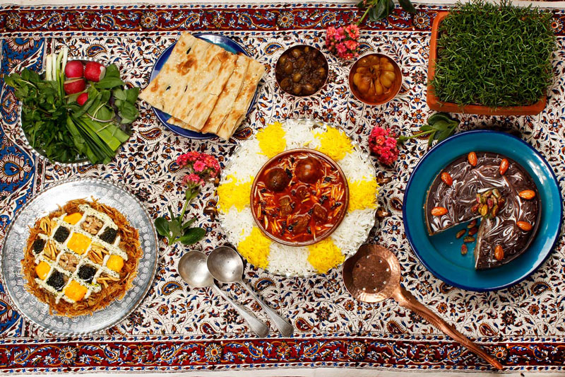 Persian food table
