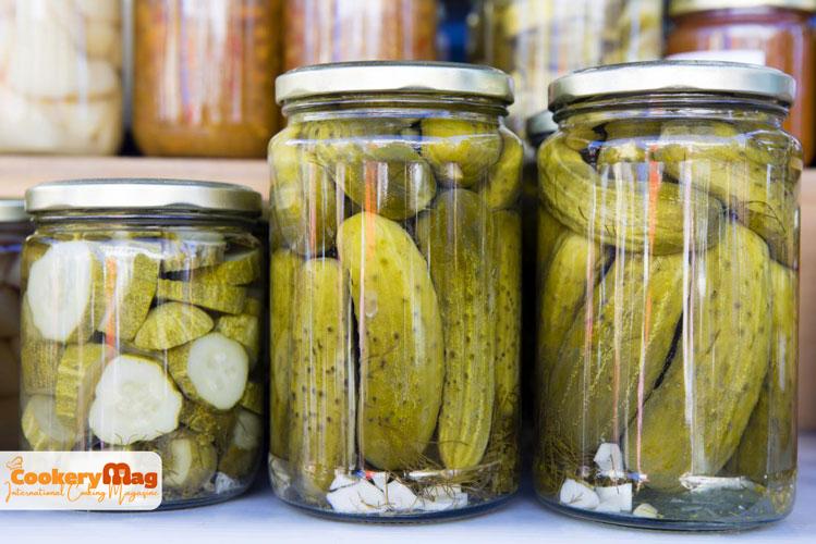pickles in a jar khiyar shoor