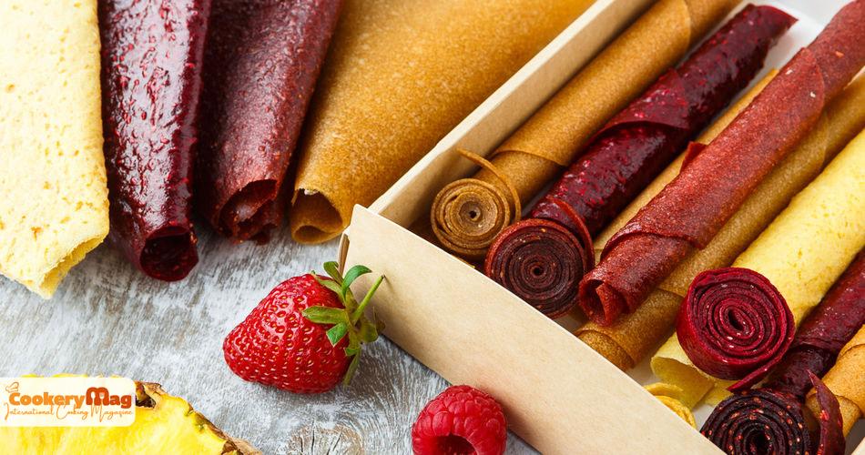 piped fruit leather